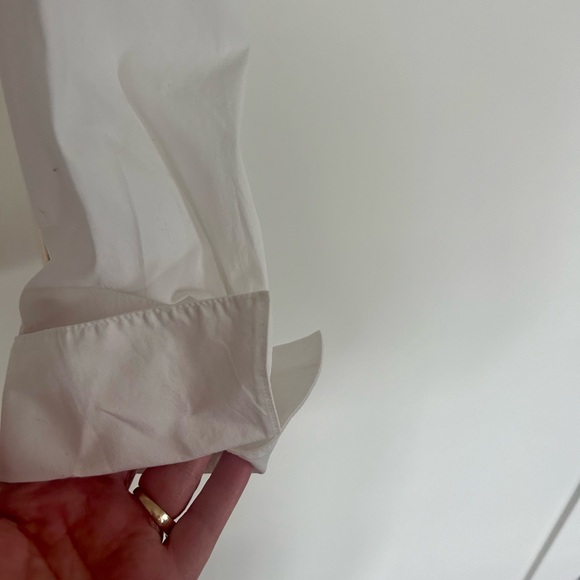 Ann Taylor white button down shirt. Size 14 - Picture 3 of 5